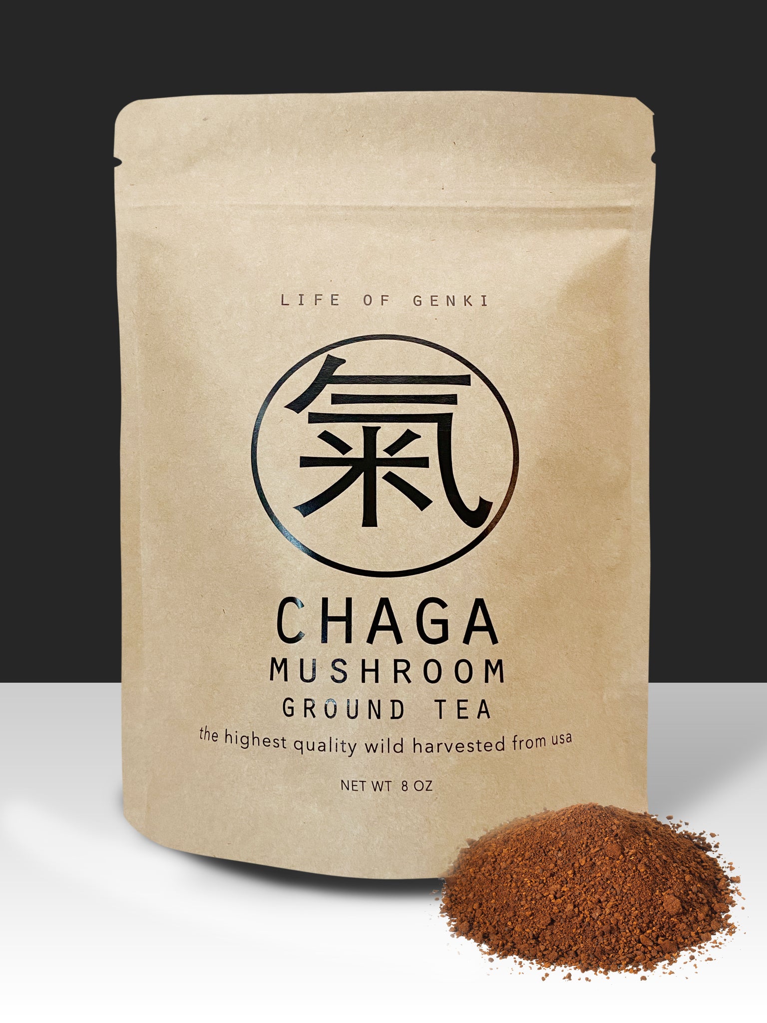 8 oz Chaga Mushroom ground tea