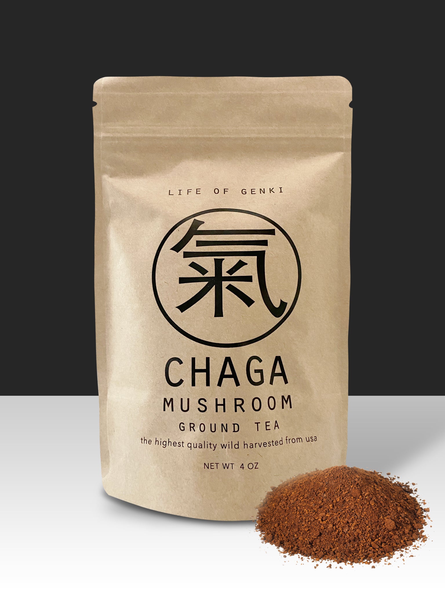 4 oz Chaga Mushroom ground tea